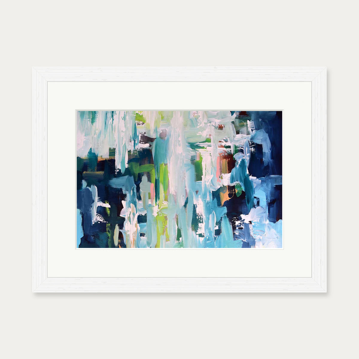 Abstract 396 Art Print — 30 x 40 cm — White Frame