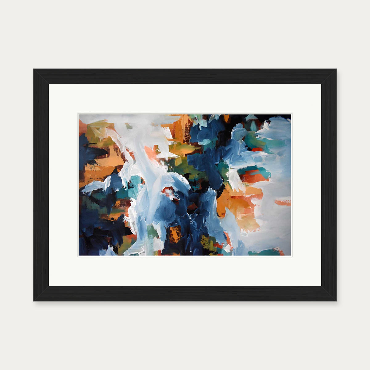 Abstract 400 Art Print — 30 x 40 cm — Black Frame