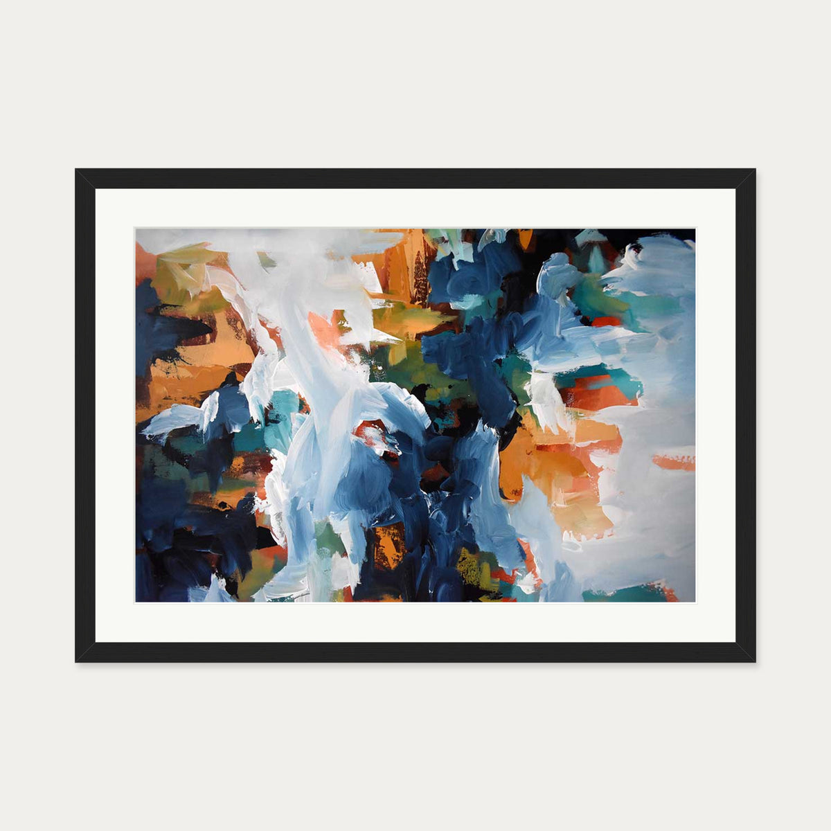 Abstract 400 Art Print — 50 x 70 cm — Black Frame