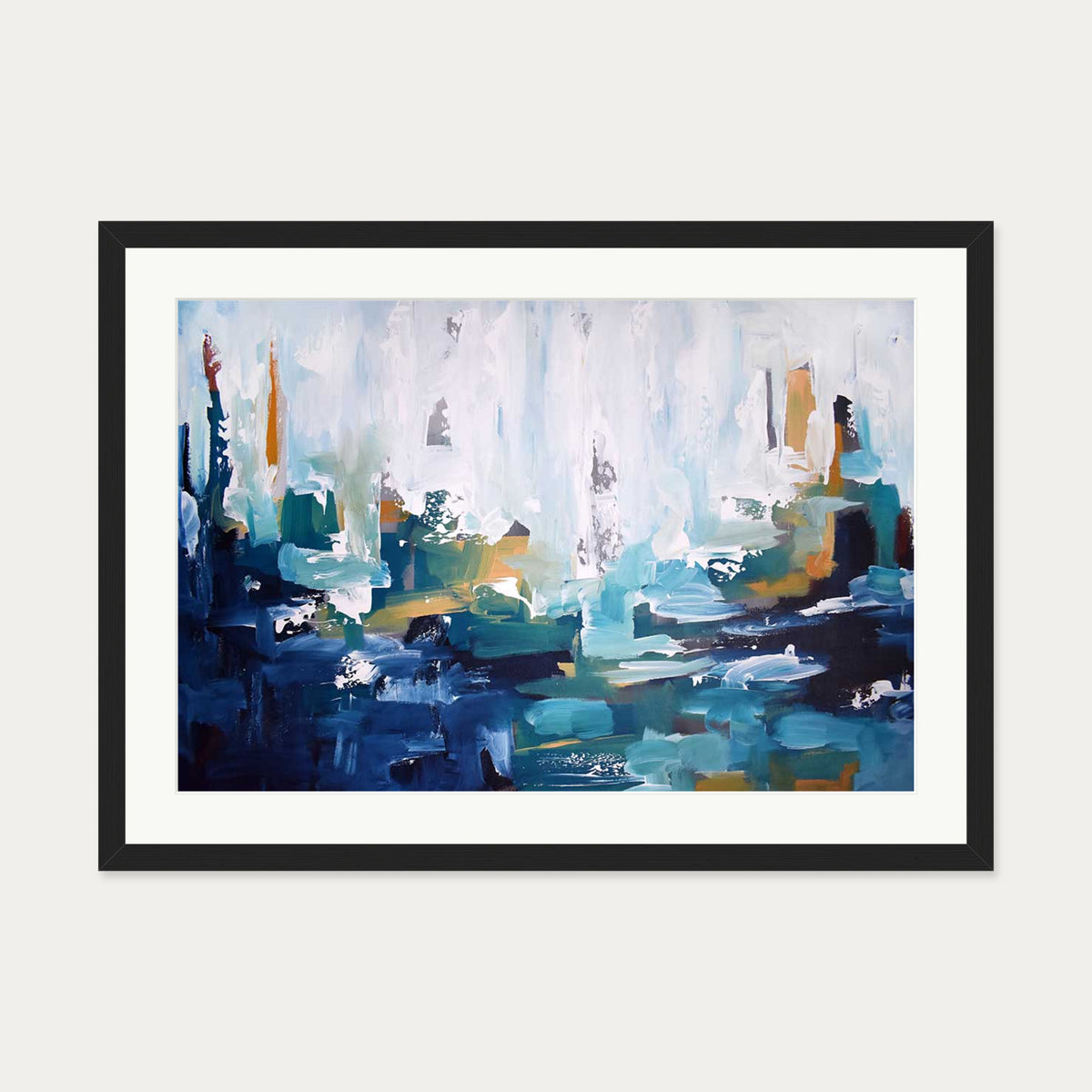 Abstract 403 Art Print — 50 x 70 cm — Black Frame