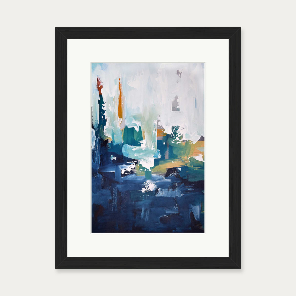 Abstract 405 Art Print — 30 x 40 cm — Black Frame