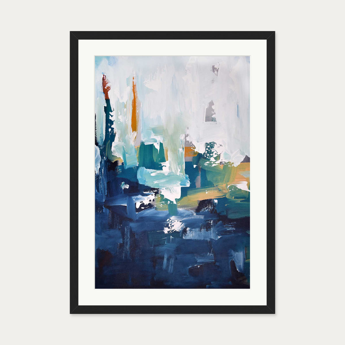 Abstract 405 Art Print — 50 x 70 cm — Black Frame