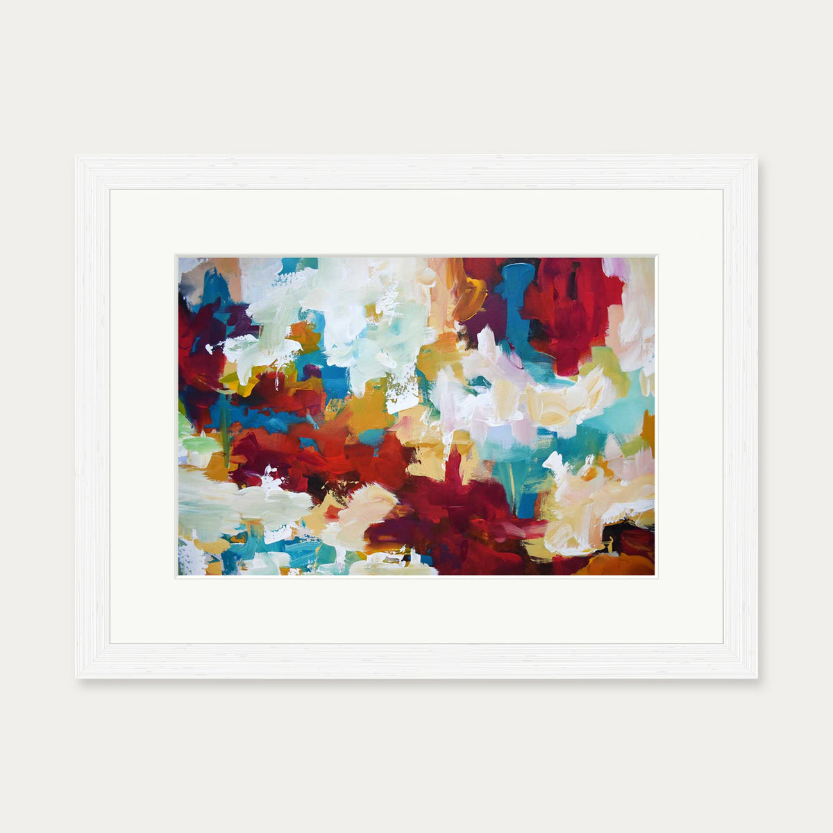 Abstract 417 Art Print — 30 x 40 cm — White Frame
