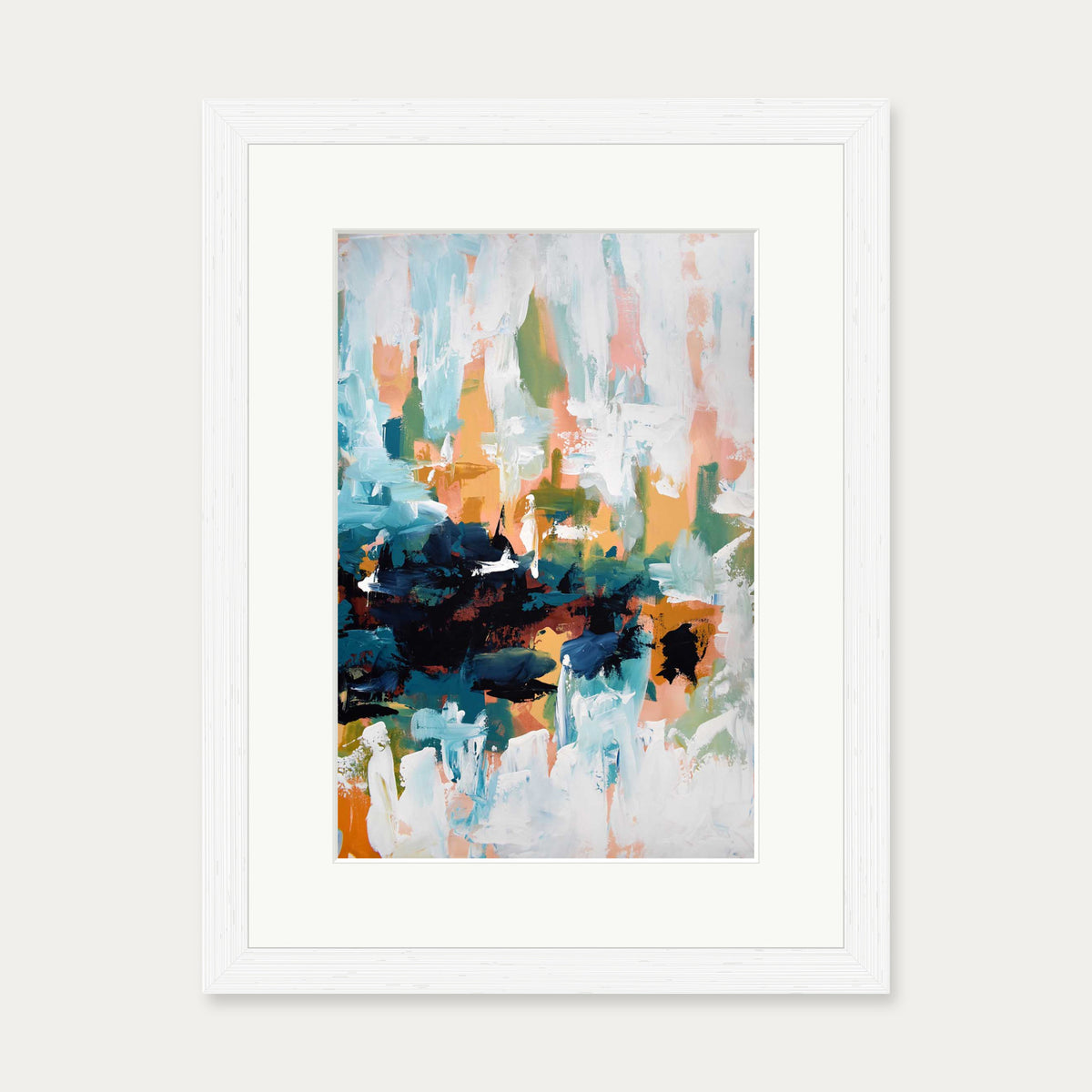 Abstract 422 Art Print — 30 x 40 cm — White Frame