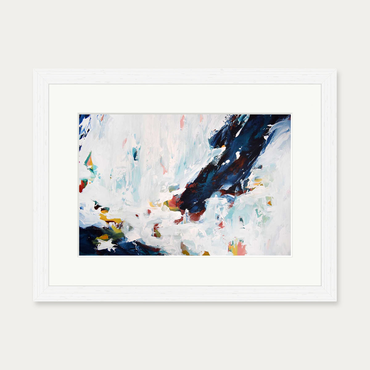 Abstract 428 Art Print — 30 x 40 cm — White Frame