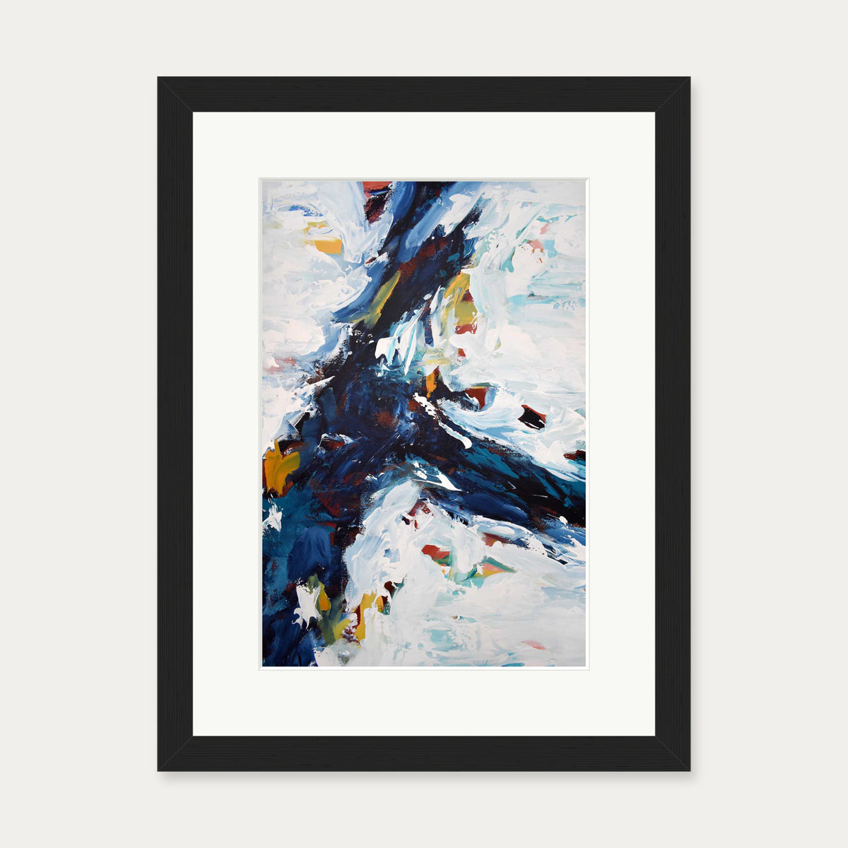 Abstract 429 Art Print — 30 x 40 cm — Black Frame