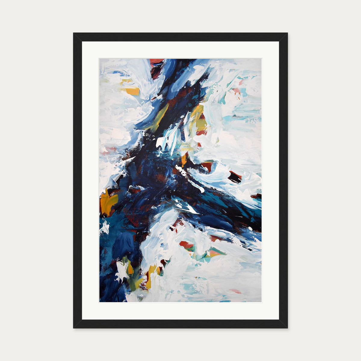 Abstract 429 Art Print — 50 x 70 cm — Black Frame