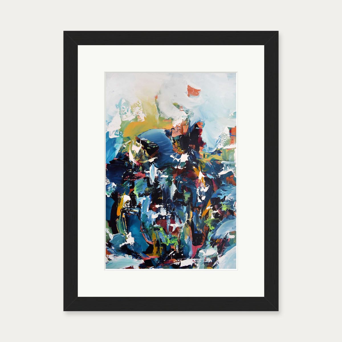 Abstract 432 Art Print — 30 x 40 cm — Black Frame