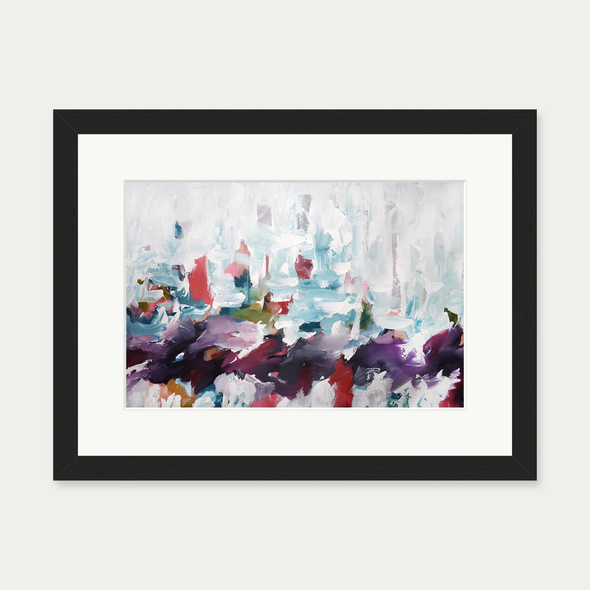 Abstract 438 Art Print — 30 x 40 cm — Black Frame