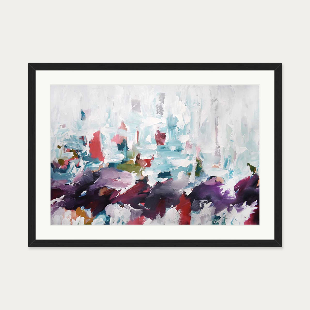 Abstract 438 Art Print — 50 x 70 cm — Black Frame