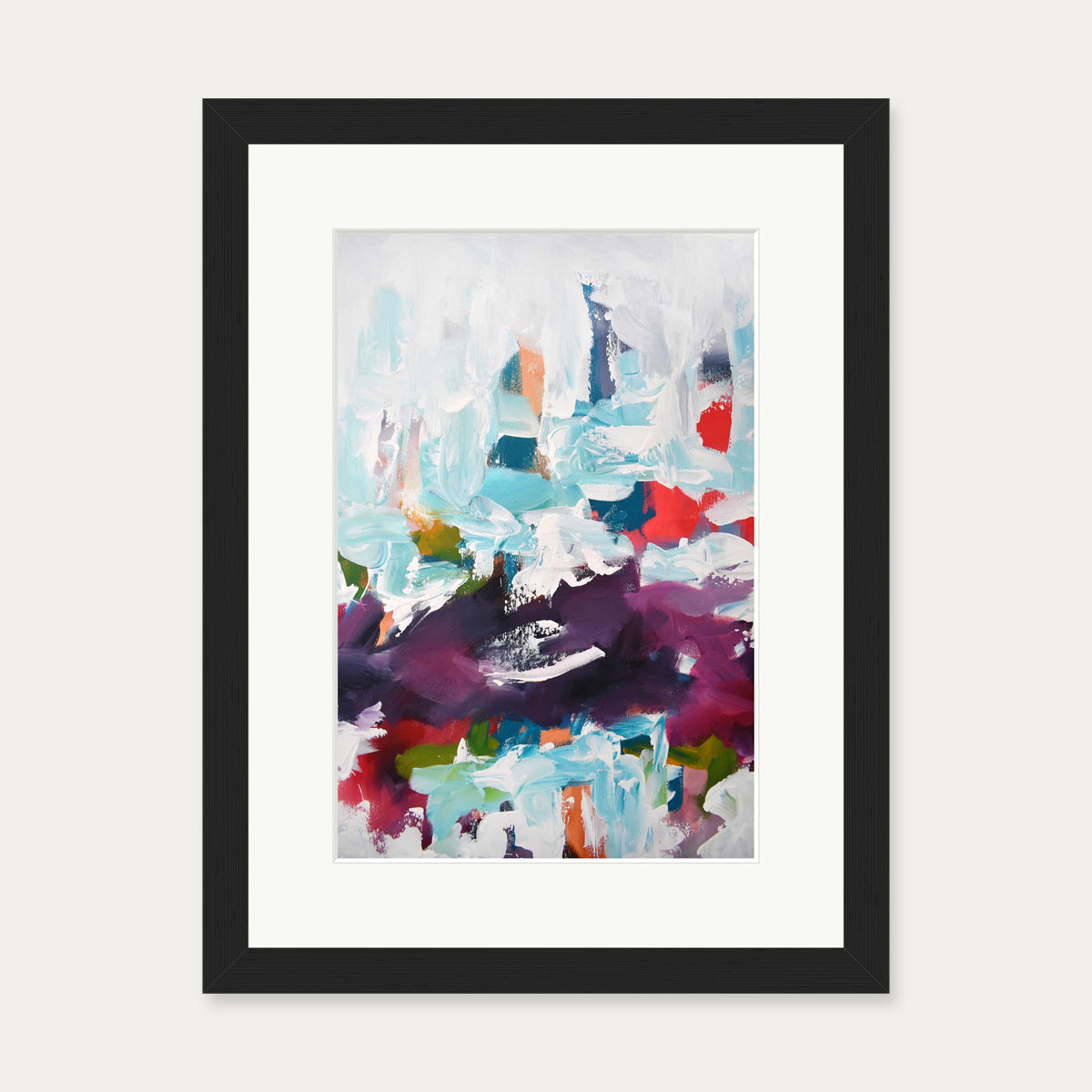 Abstract 439 Art Print — 30 x 40 cm — Black Frame
