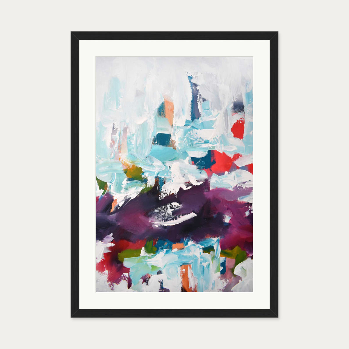 Abstract 439 Art Print — 50 x 70 cm — Black Frame