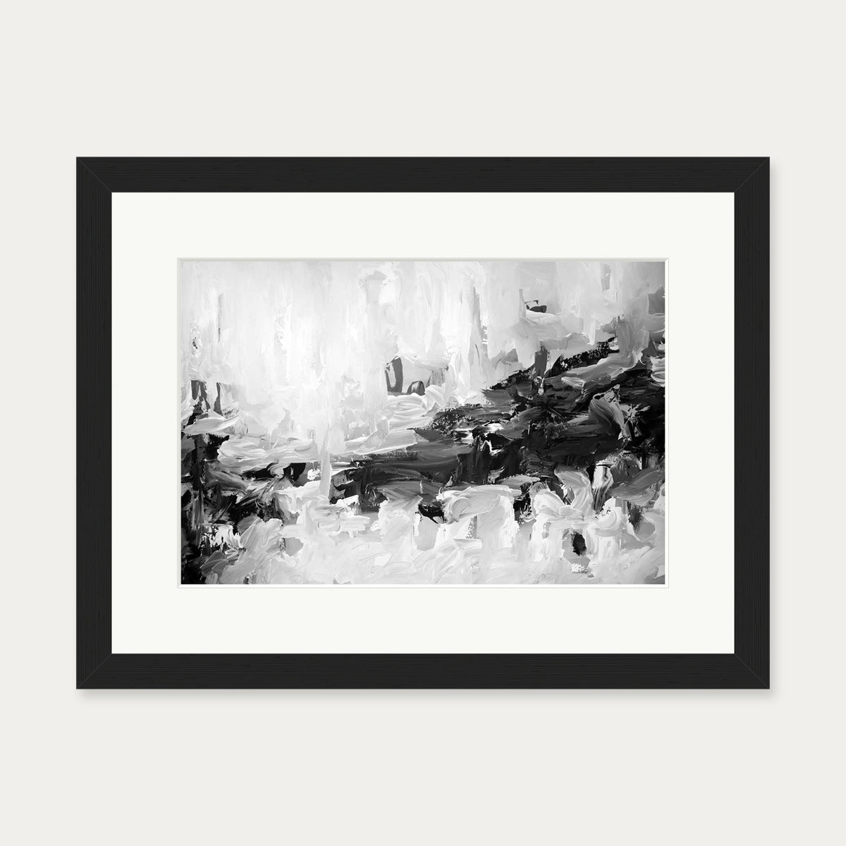 Abstract 441 Art Print — 30 x 40 cm — Black Frame