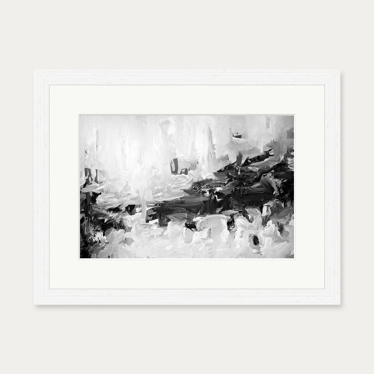 Abstract 441 Art Print — 30 x 40 cm — White Frame