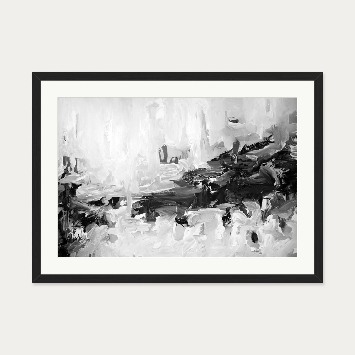 Abstract 441 Art Print — 50 x 70 cm — Black Frame
