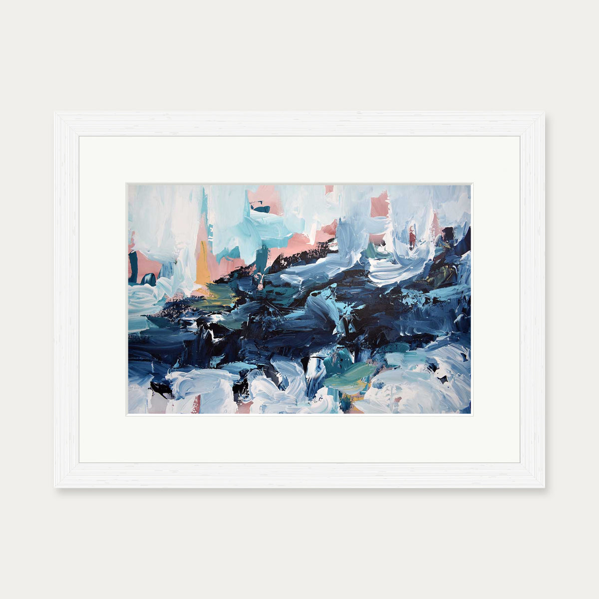 Abstract 442 Art Print — 30 x 40 cm — White Frame