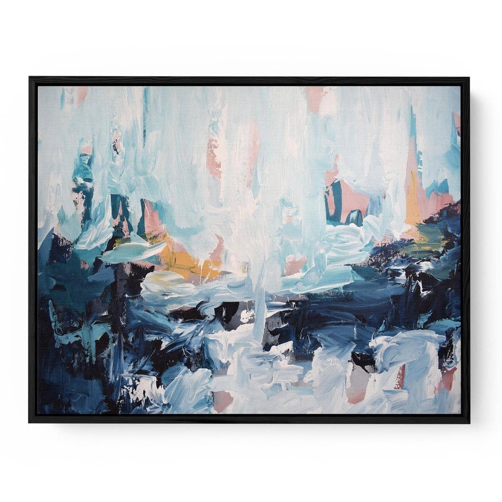 Abstract 443 Framed Canvas