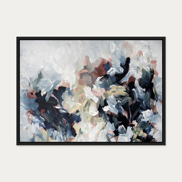 Abstract 449 Canvas Art — 50 x 70 cm — Black Frame