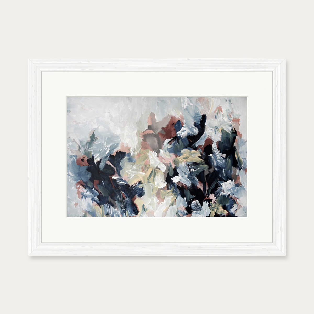 Abstract 449 Art Print — 30 x 40 cm — White Frame