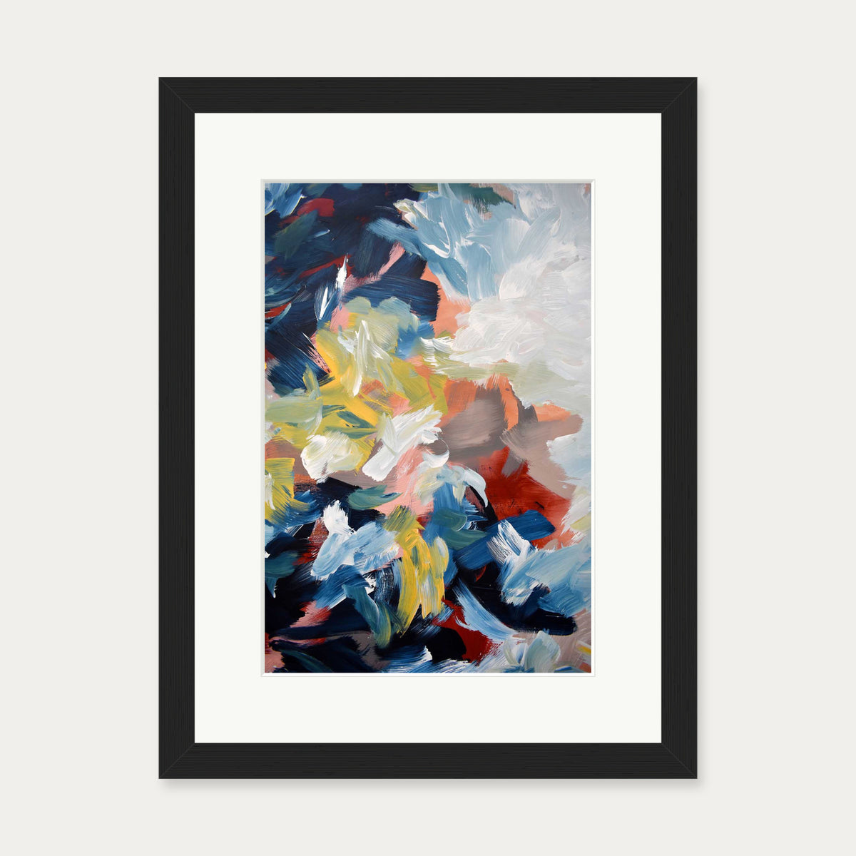 Abstract 450 Art Print — 30 x 40 cm — Black Frame