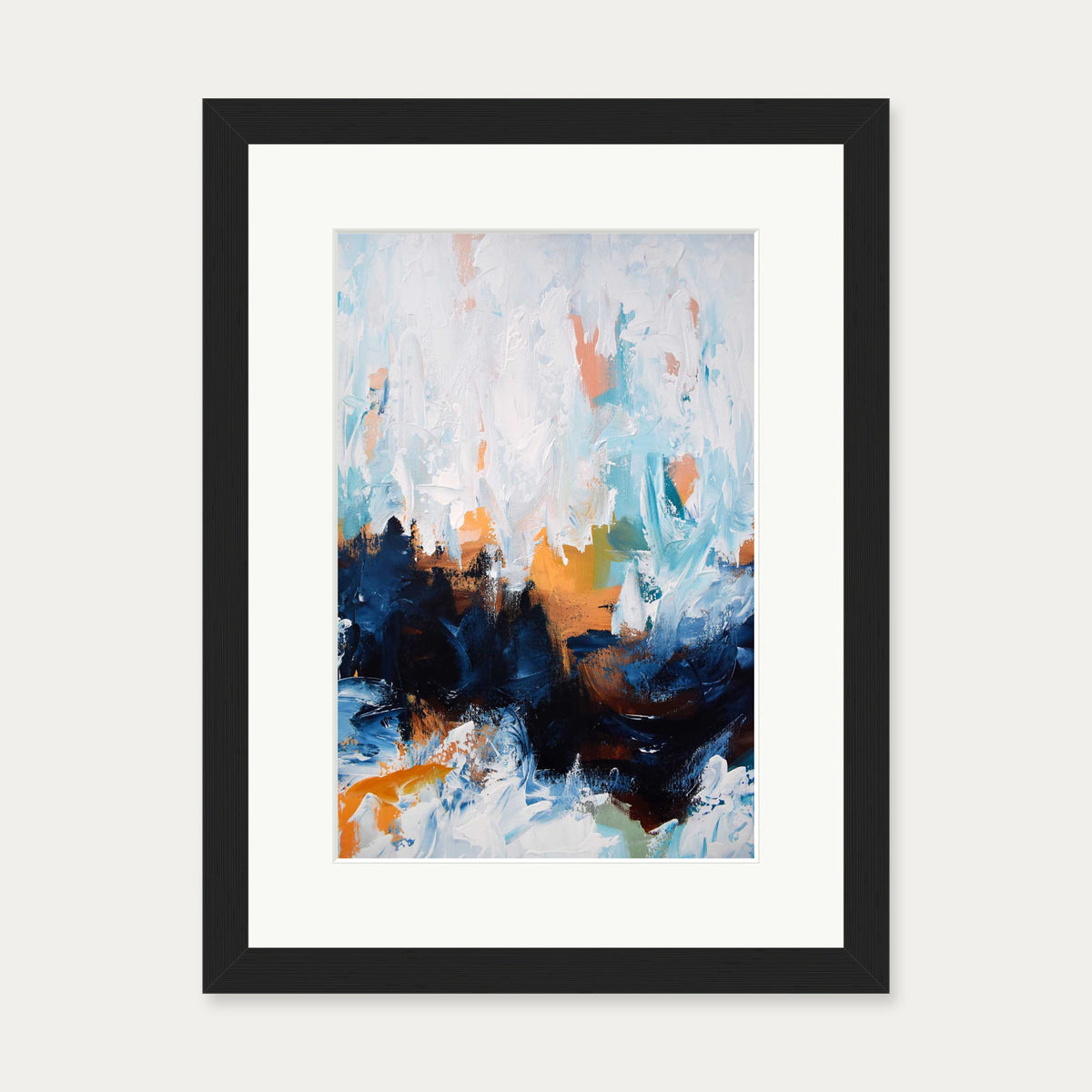 Abstract 453 Art Print — 30 x 40 cm — Black Frame