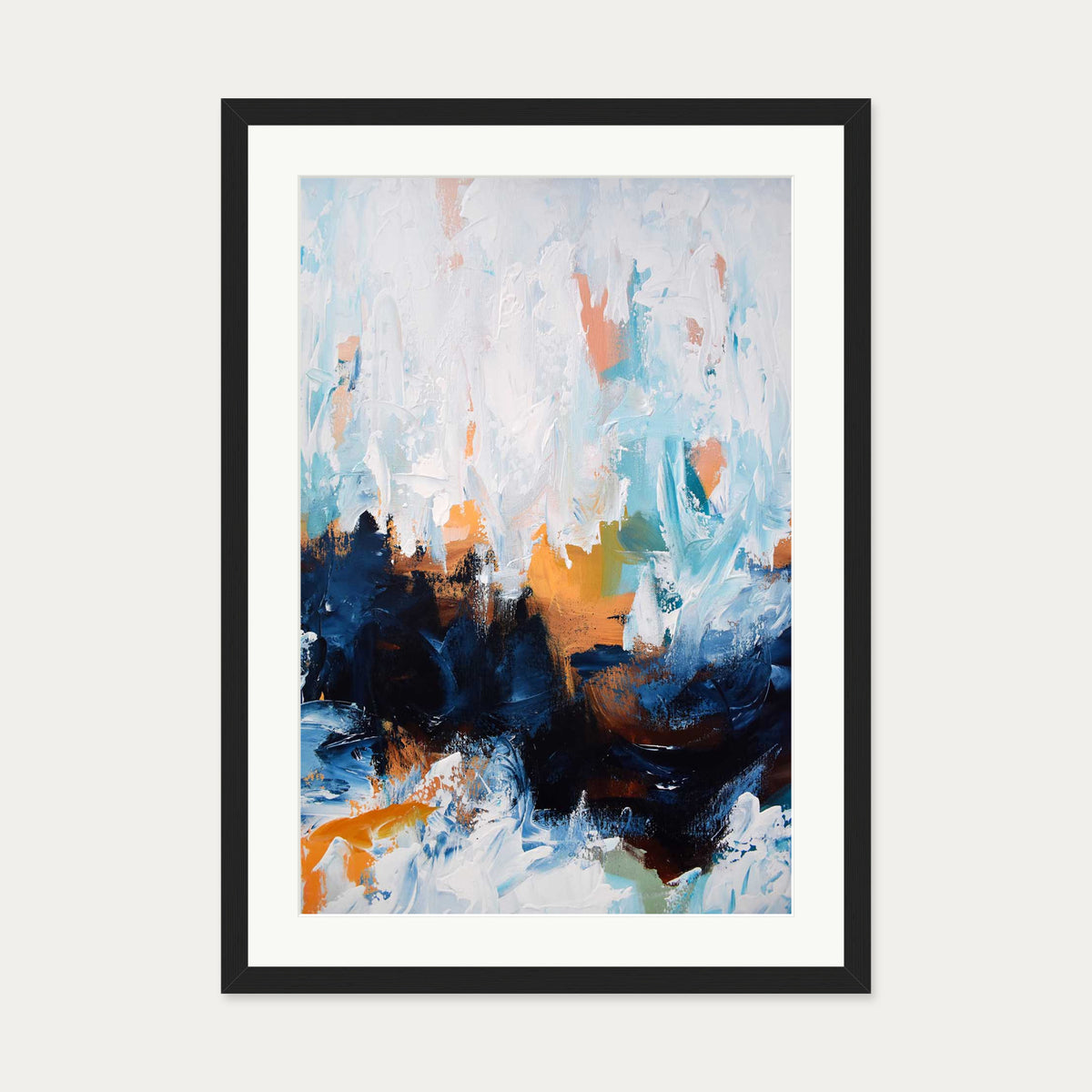 Abstract 453 Art Print — 50 x 70 cm — Black Frame