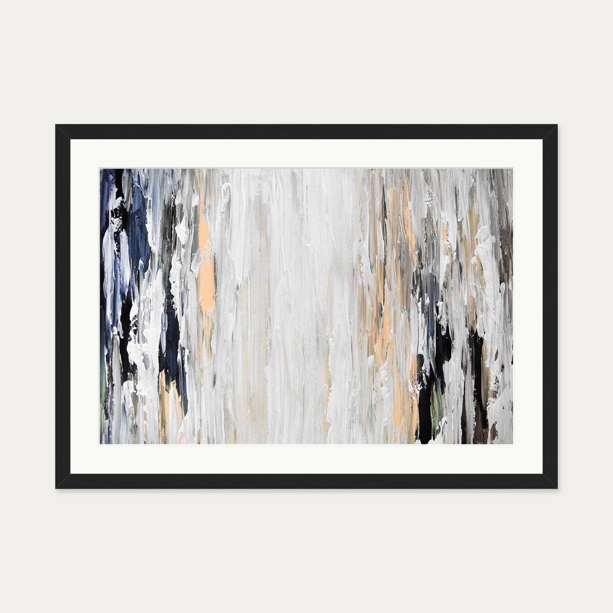 Abstract 455 Art Print — 50 x 70 cm — Black Frame