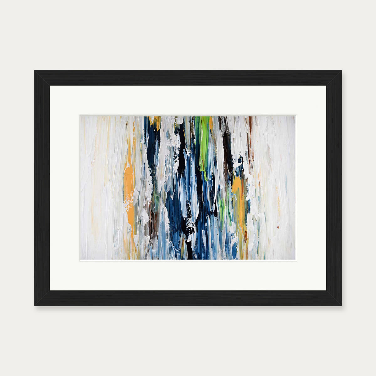 Abstract 456 Art Print — 30 x 40 cm — Black Frame