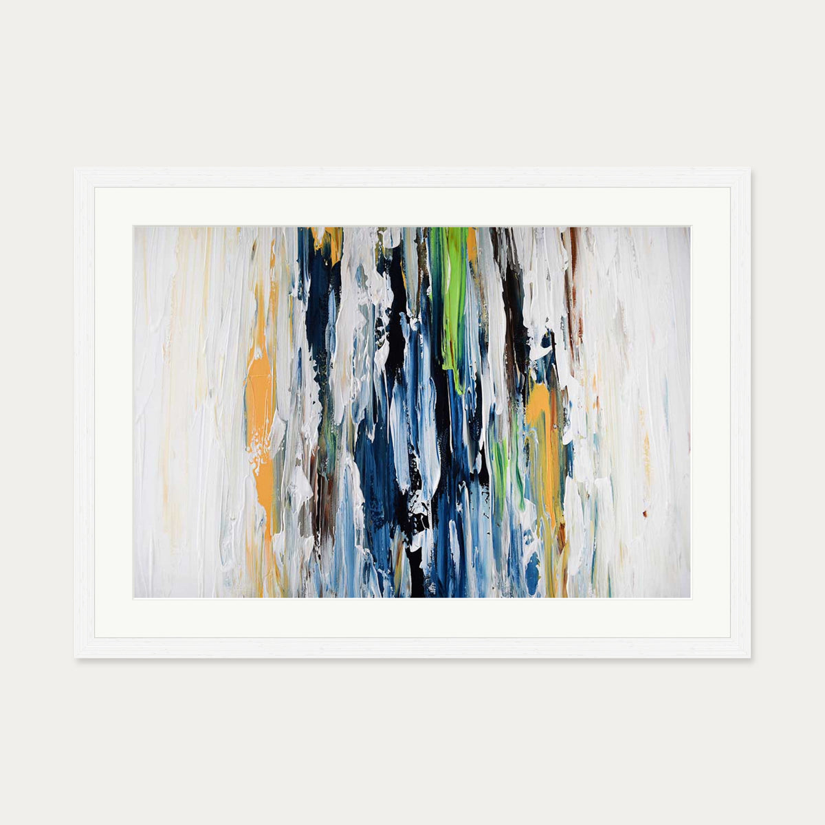 Abstract 456 Art Print — 50 x 70 cm — White Frame