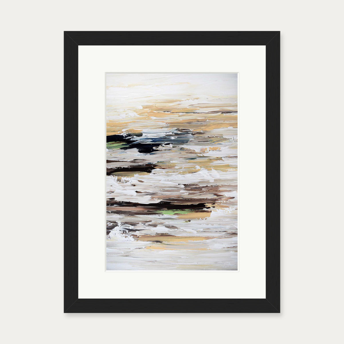 Abstract 457 Art Print — 30 x 40 cm — Black Frame
