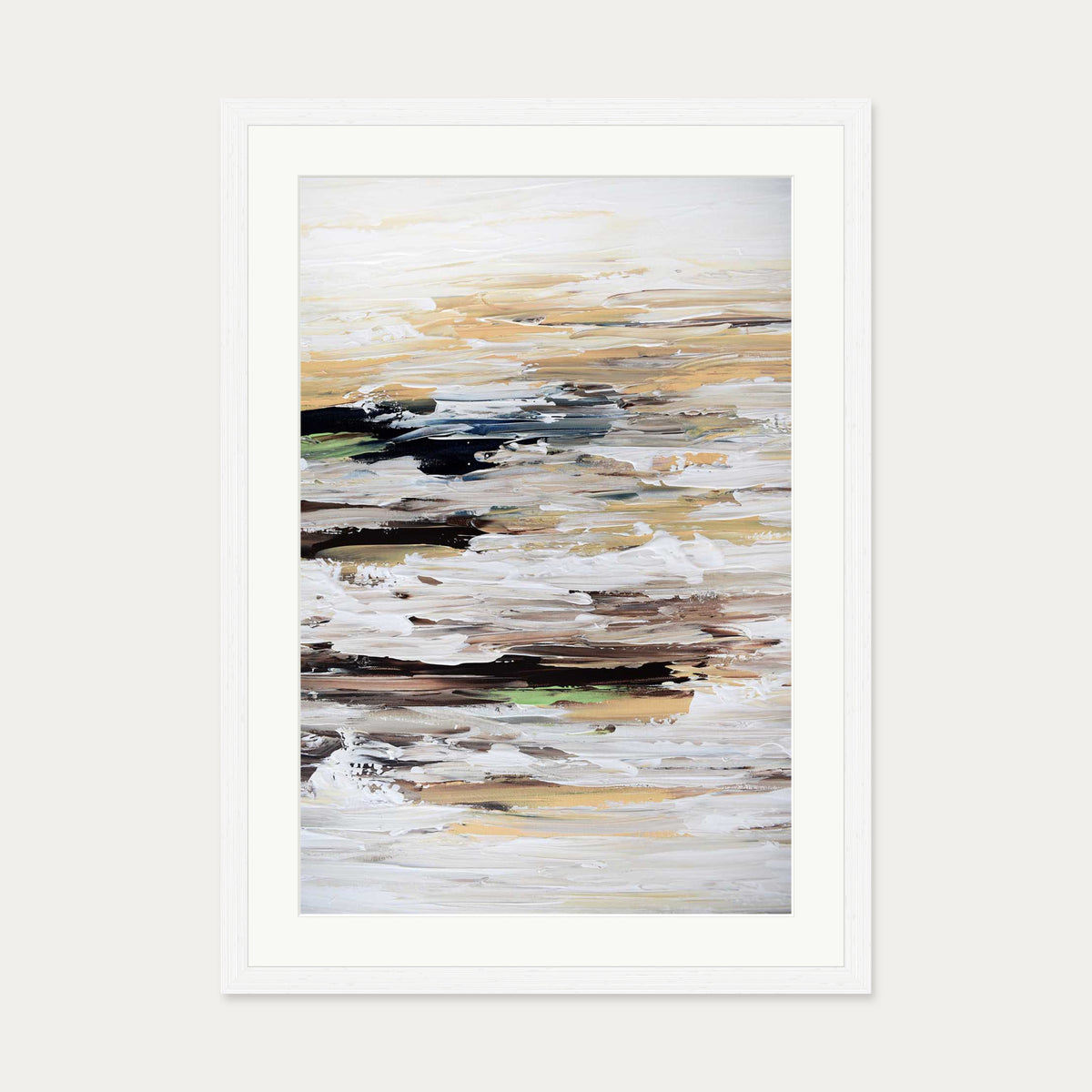 Abstract 457 Art Print — 50 x 70 cm — White Frame