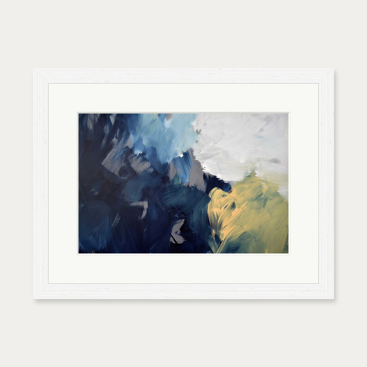 Abstract 461 Art Print — 30 x 40 cm — White Frame