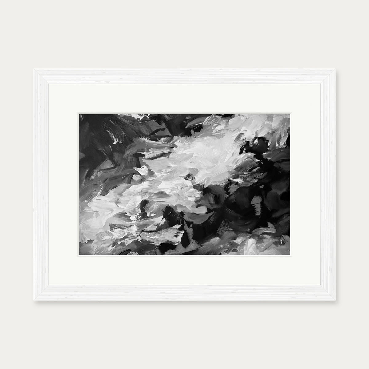 Abstract 463 Art Print — 30 x 40 cm — White Frame