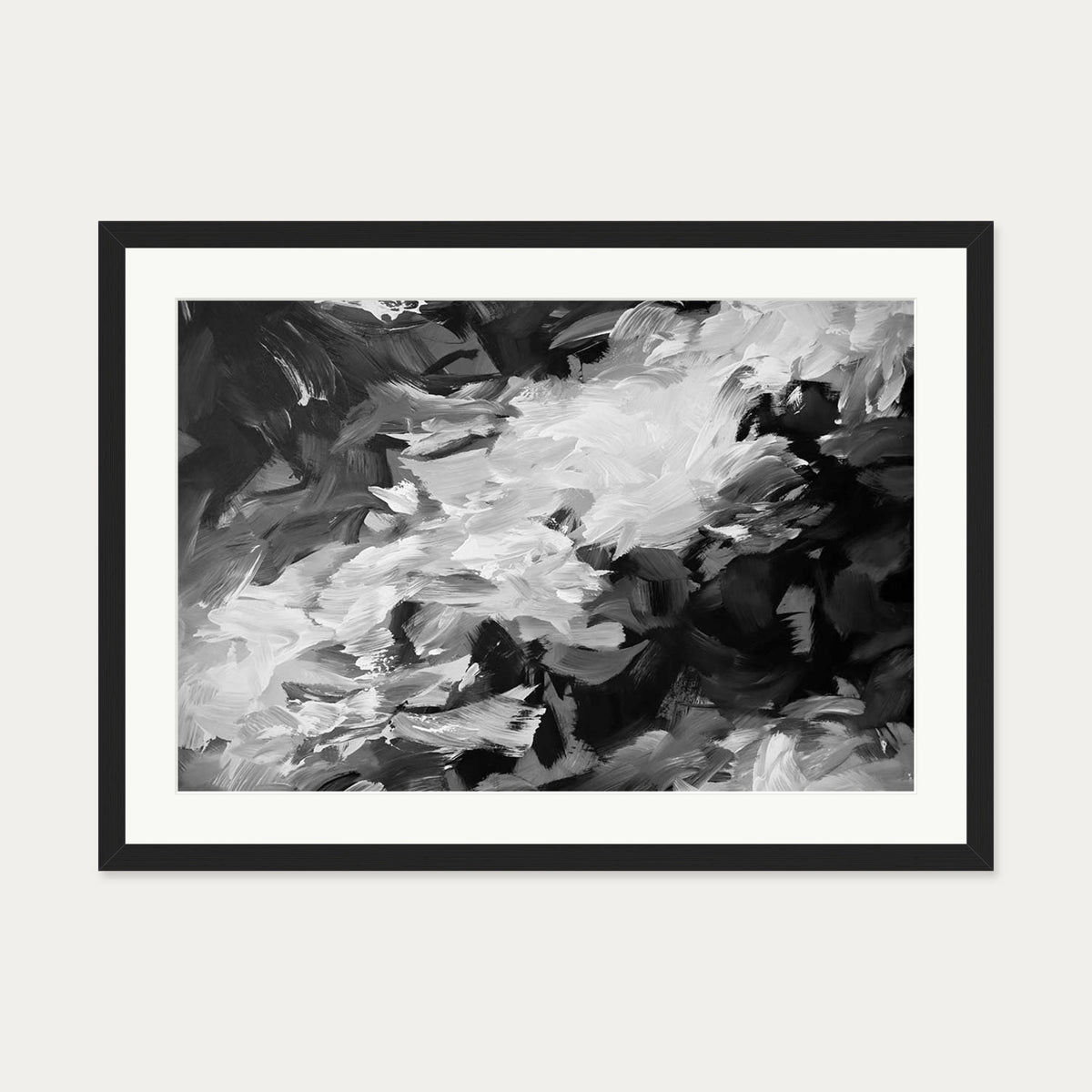 Abstract 463 Art Print — 50 x 70 cm — Black Frame