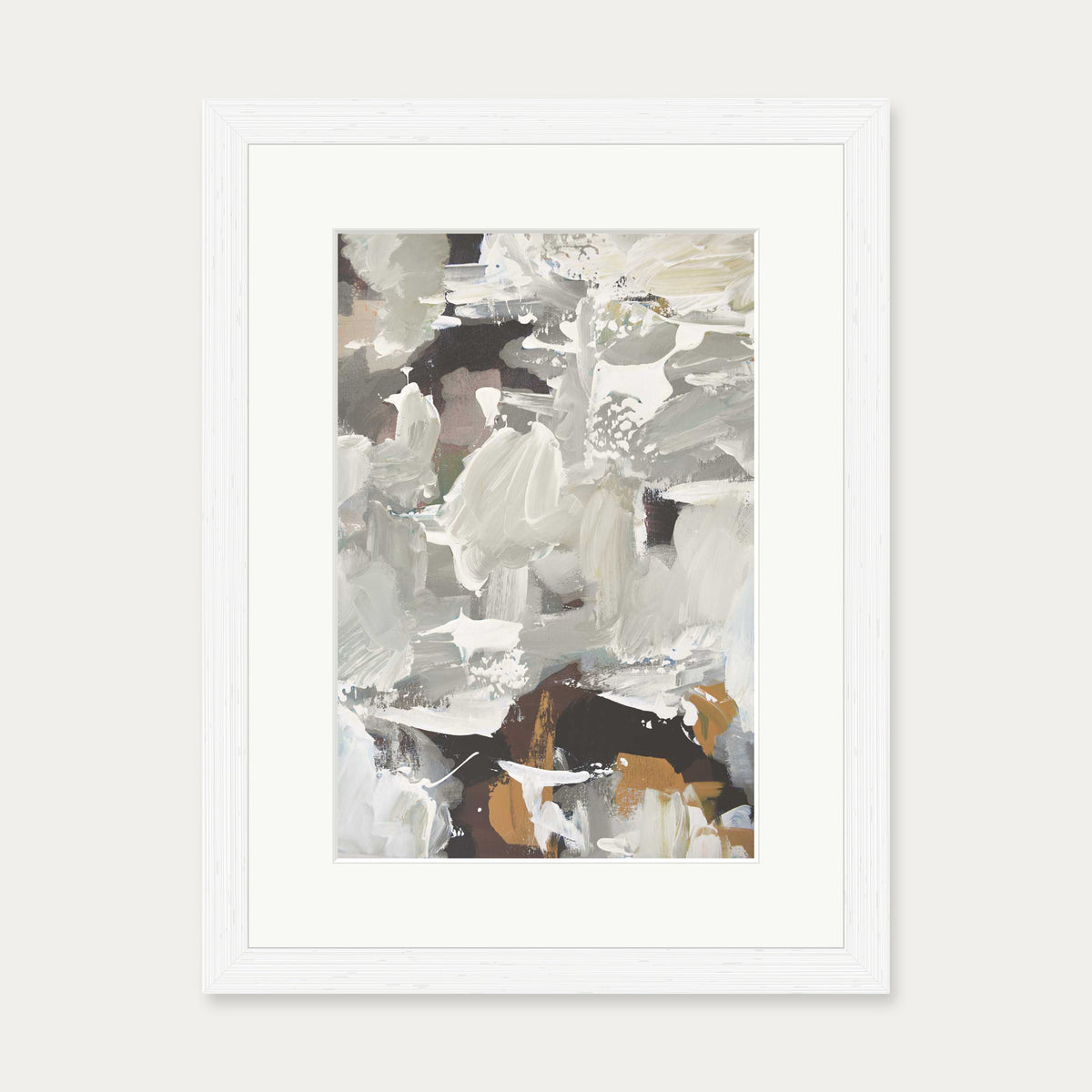 Abstract 471 Art Print — 30 x 40 cm — White Frame
