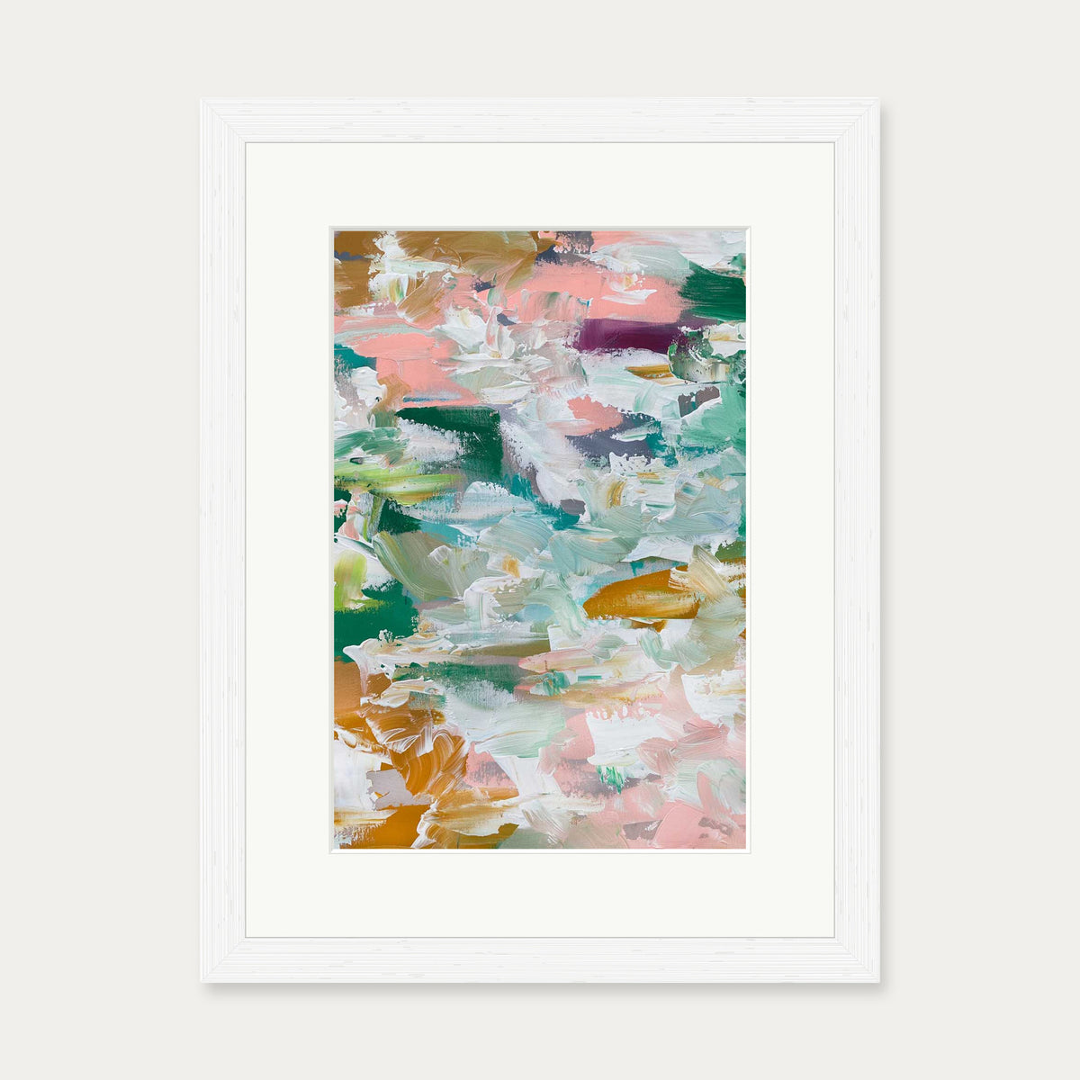 Abstract 485 Art Print — 30 x 40 cm — White Frame