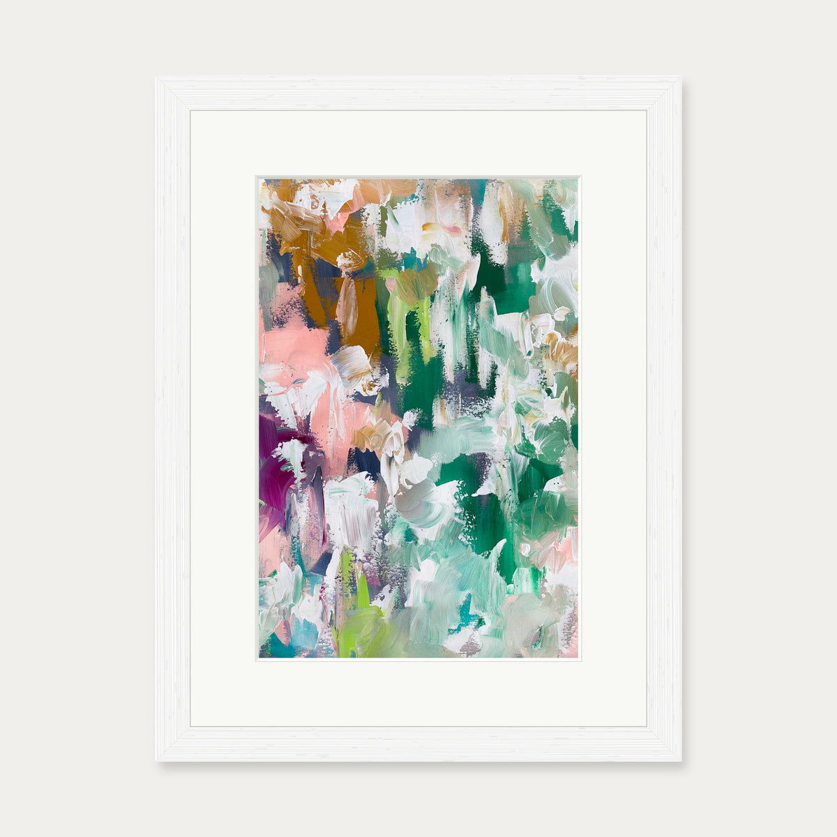 Abstract 486 Art Print — 30 x 40 cm — White Frame
