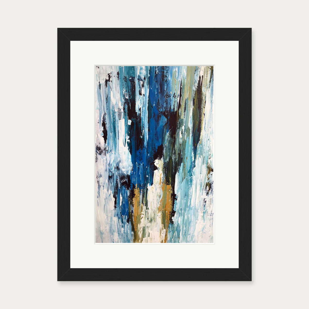 Abstract 49 Art Print — 30 x 40 cm — Black Frame