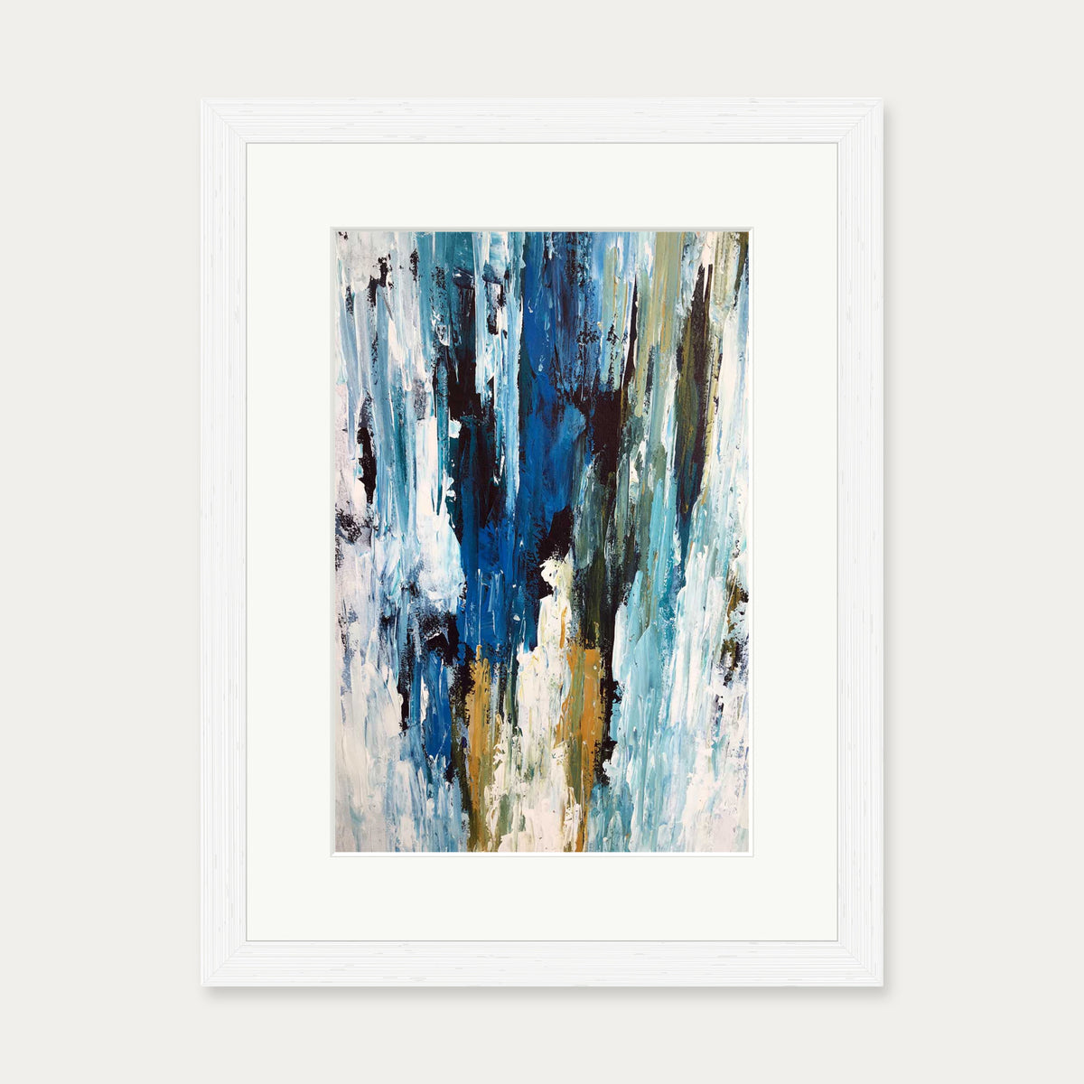 Abstract 49 Art Print — 30 x 40 cm — White Frame