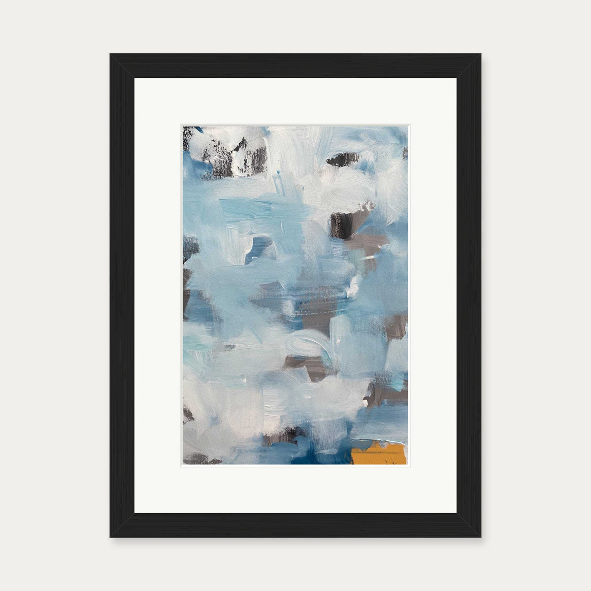 Abstract 491 Art Print — 30 x 40 cm — Black Frame
