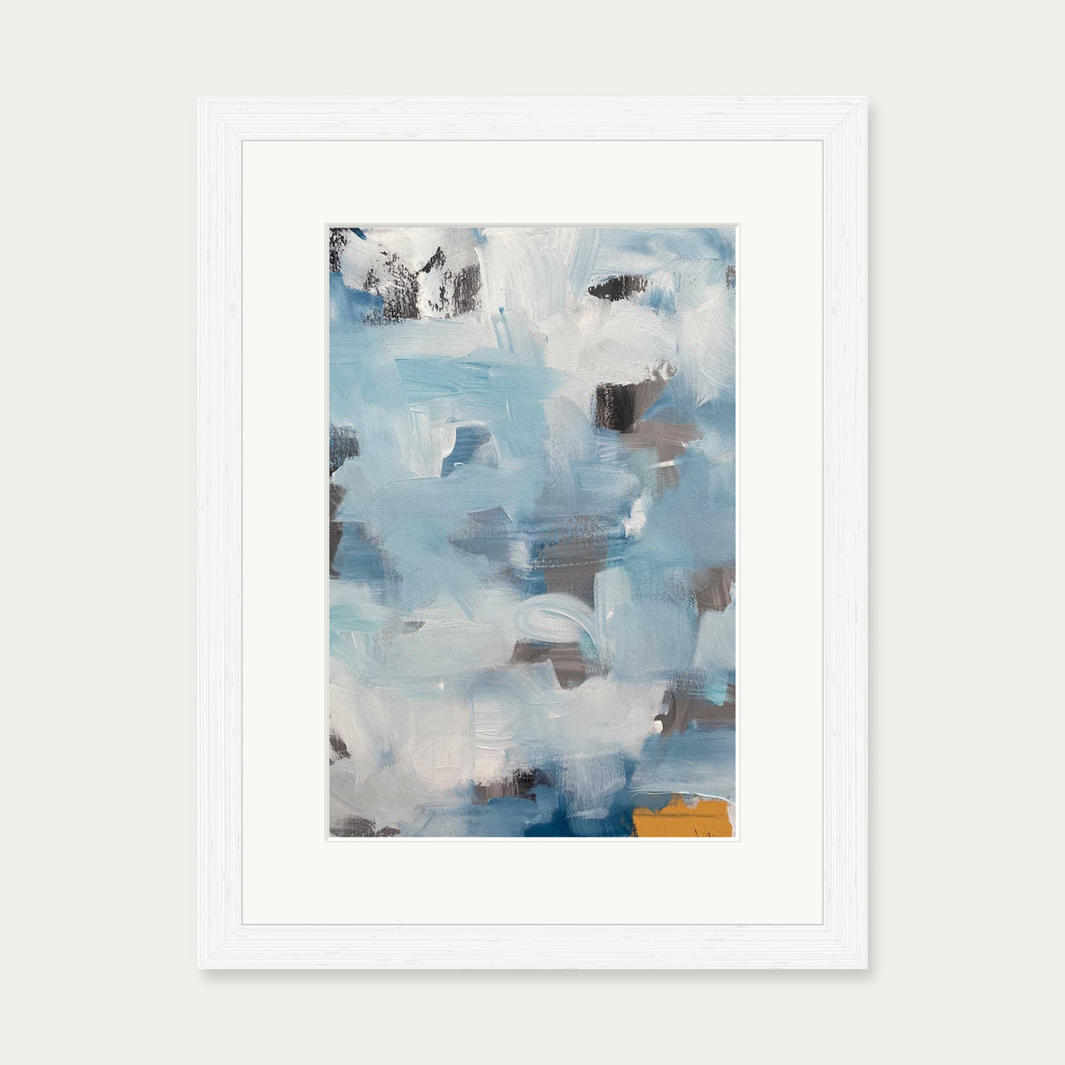 Abstract 491 Art Print — 30 x 40 cm — White Frame