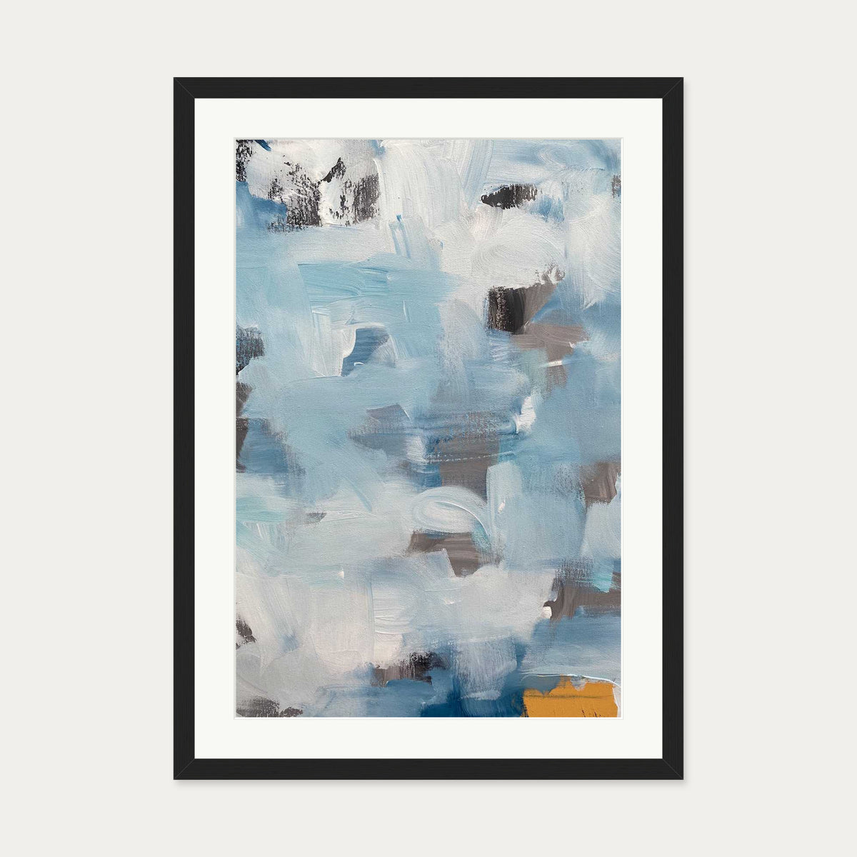 Abstract 491 Art Print — 50 x 70 cm — Black Frame