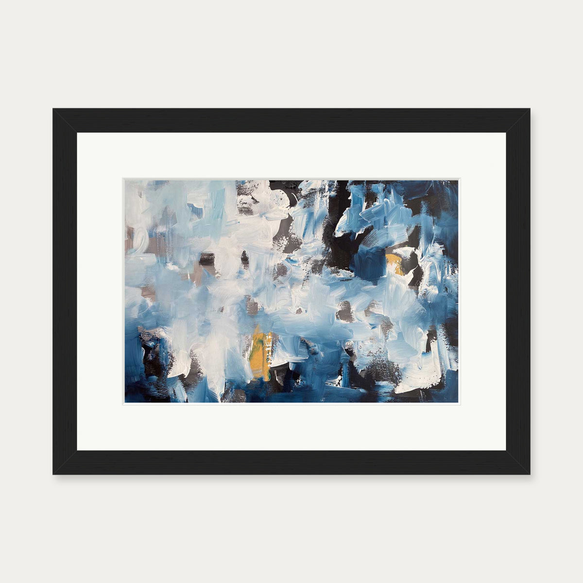 Abstract 492 Art Print — 30 x 40 cm — Black Frame