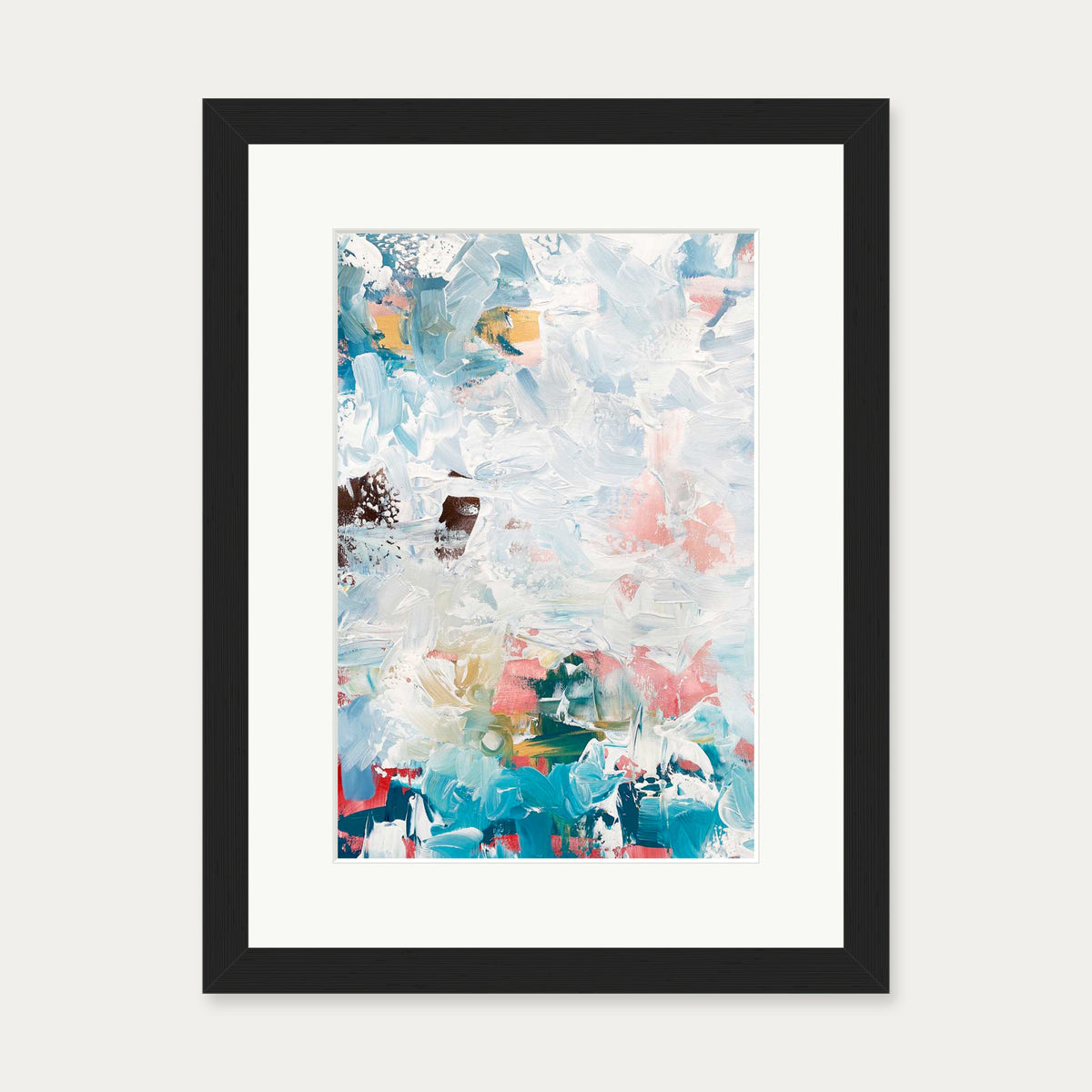 Abstract 497 Art Print — 30 x 40 cm — Black Frame