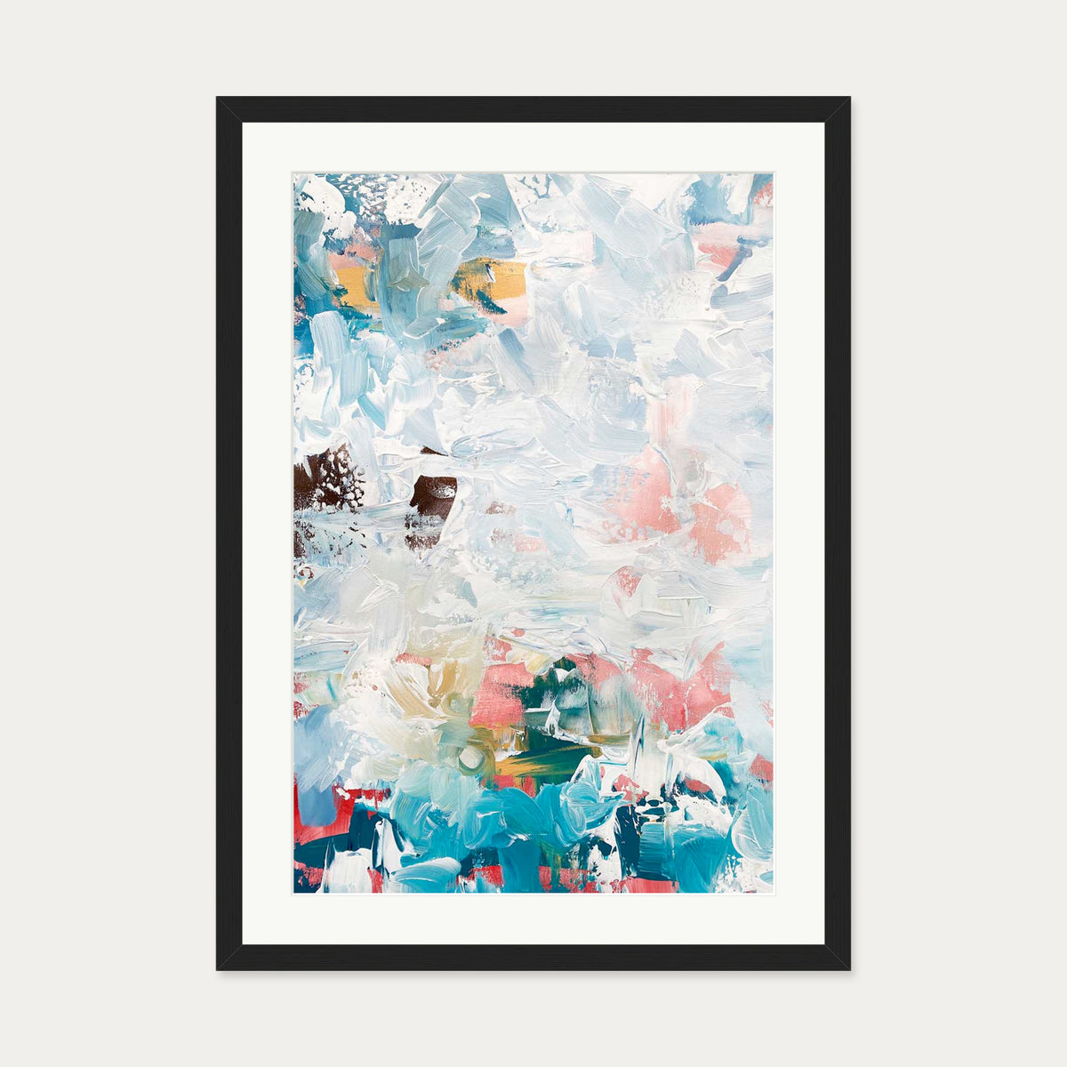 Abstract 497 Art Print — 50 x 70 cm — Black Frame