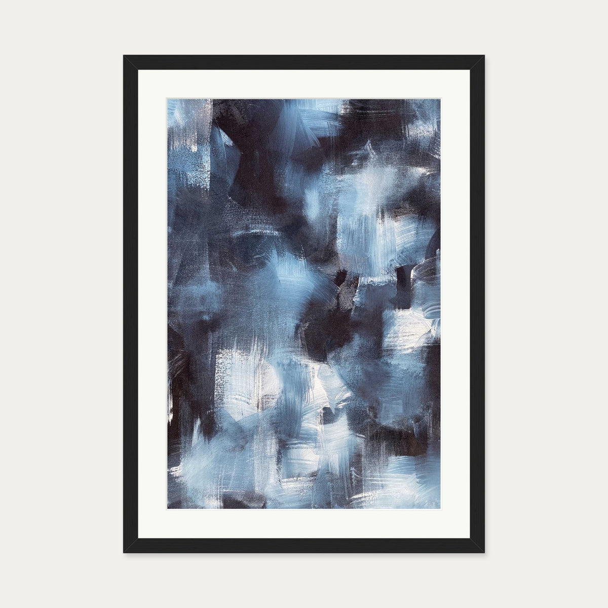 Abstract 503 Art Print — 50 x 70 cm — Black Frame