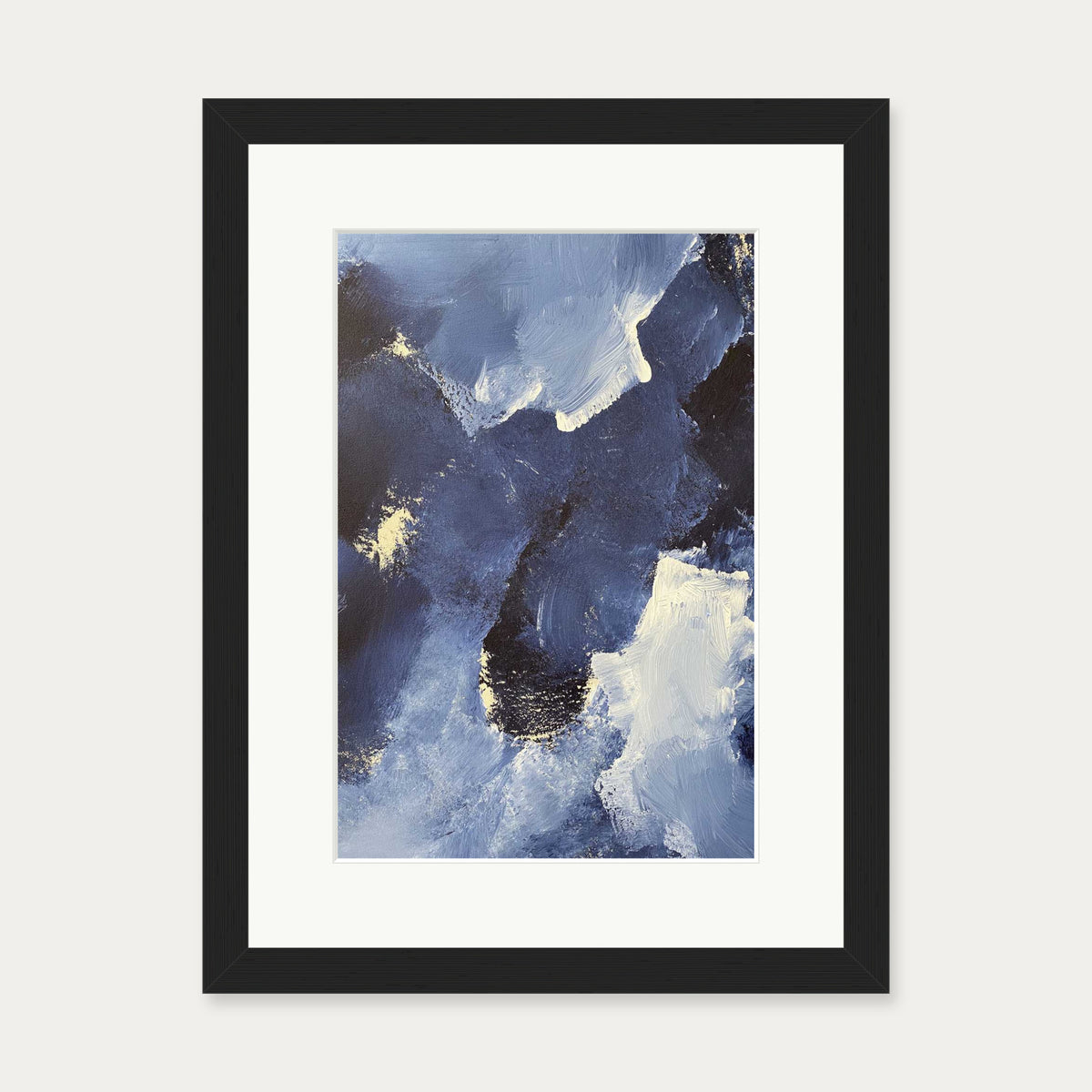 Abstract 504 Art Print — 30 x 40 cm — Black Frame