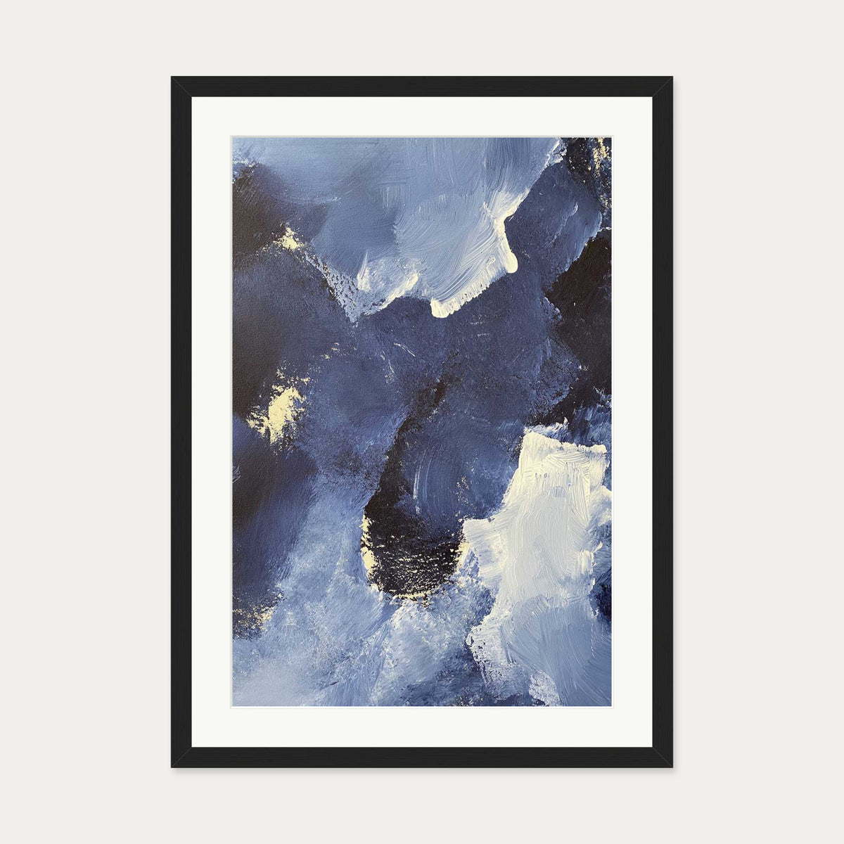 Abstract 504 Art Print — 50 x 70 cm — Black Frame