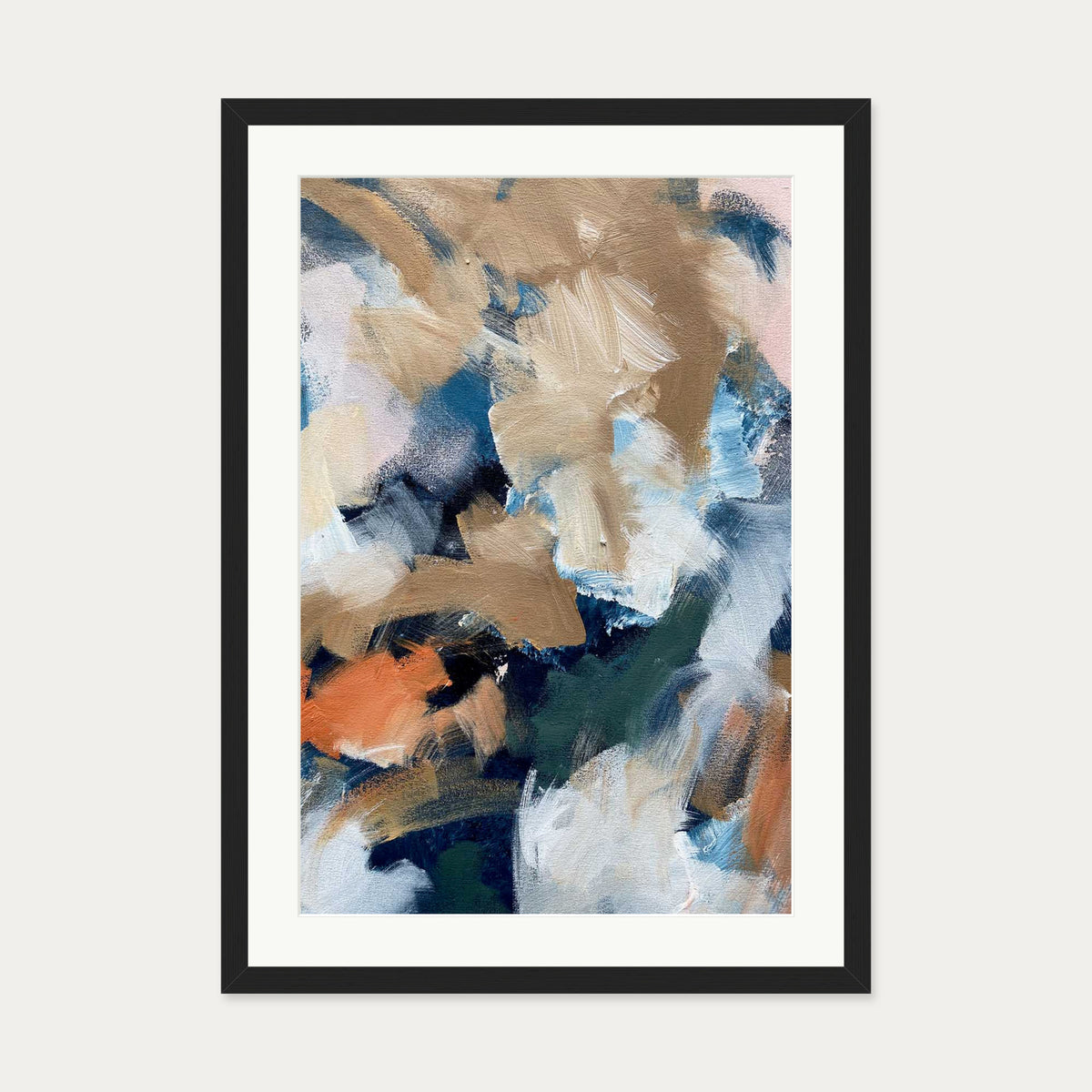 Abstract 505 Art Print — 50 x 70 cm — Black Frame