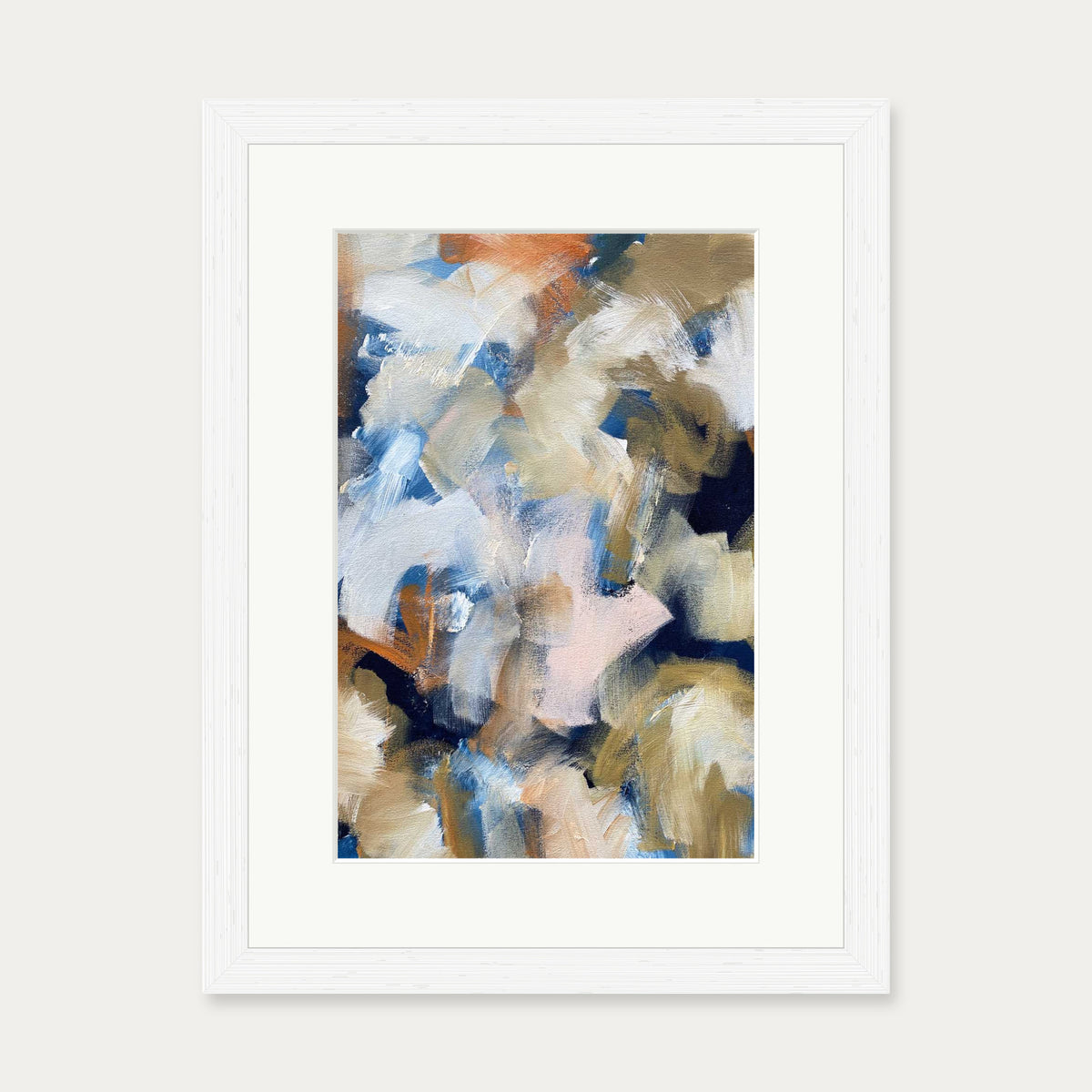 Abstract 506 Art Print — 30 x 40 cm — White Frame